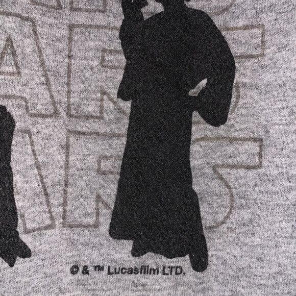 Star Wars Fresno Grizzlies Champion Gray T-Shirt XL 90% Cotton 10% Polyester - Picture 5 of 9